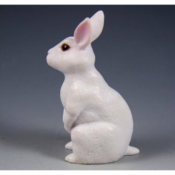White Rabbit Bunny Figure Terra by Battat Maison Joseph H60001 Plastic 3" Tall - Picture 2 of 6